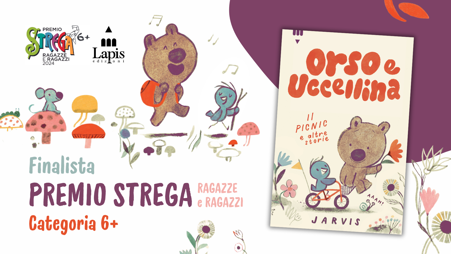 2024-05-11-premio-strega-ragazze-e-ragazzi-orso-e-uccellina-il-picnic-e-altre-storie-nelle-terne-finaliste